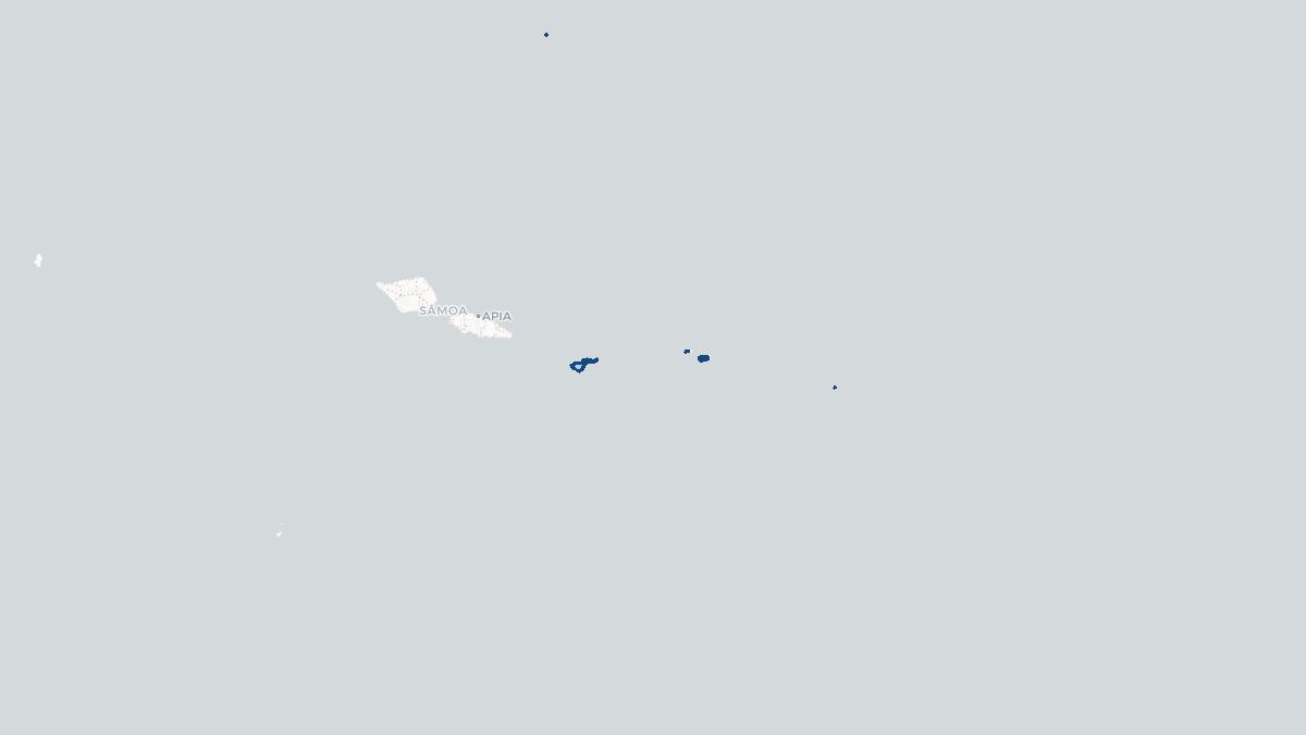 Karta over Amerikanska Samoa