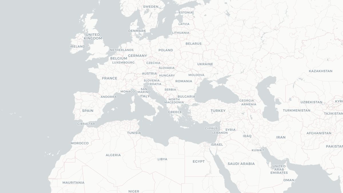 Karta over Kosovo