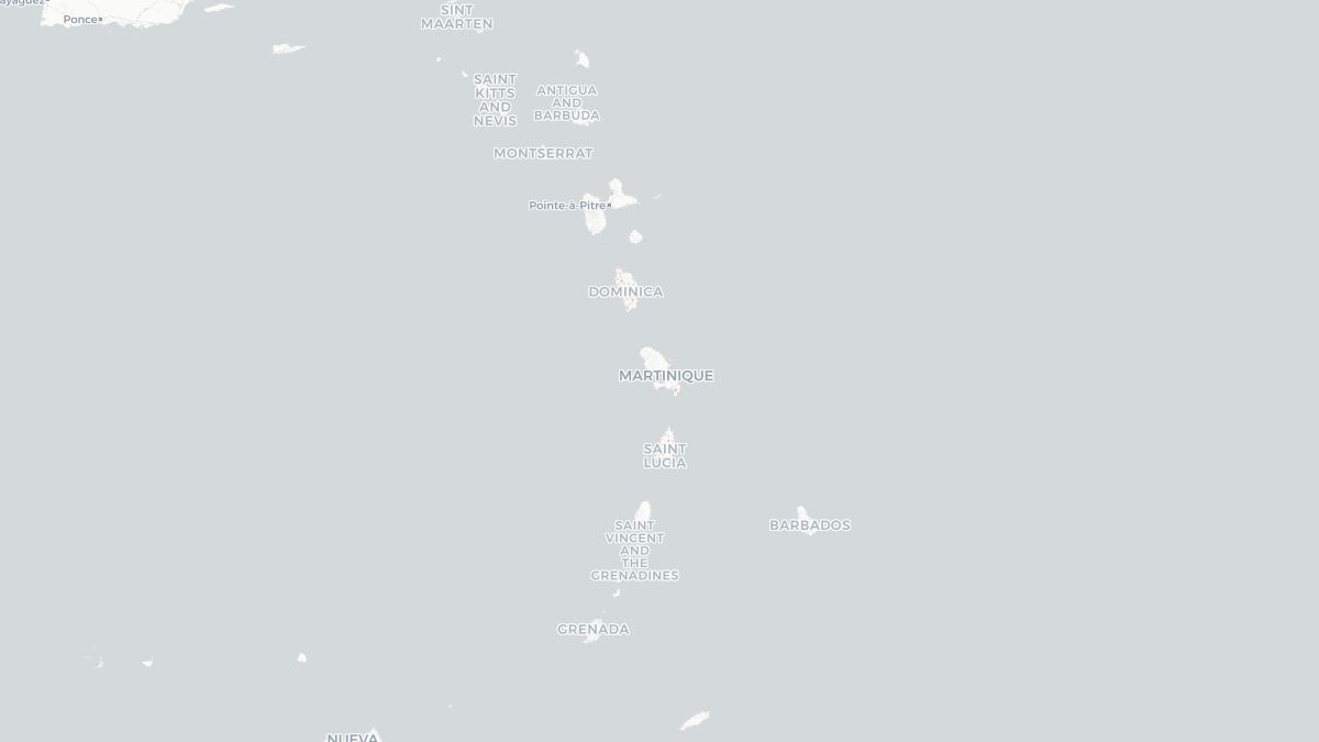 Karta over Martinique