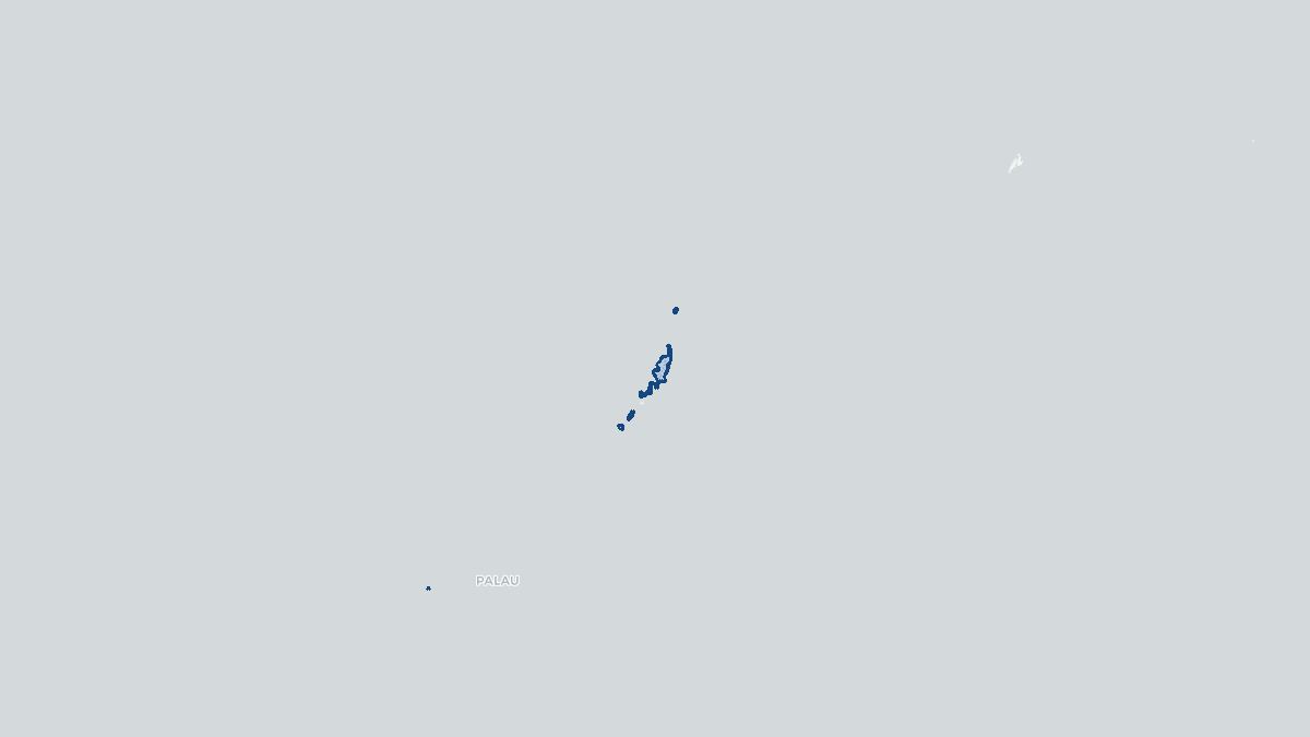 Karta over Palau