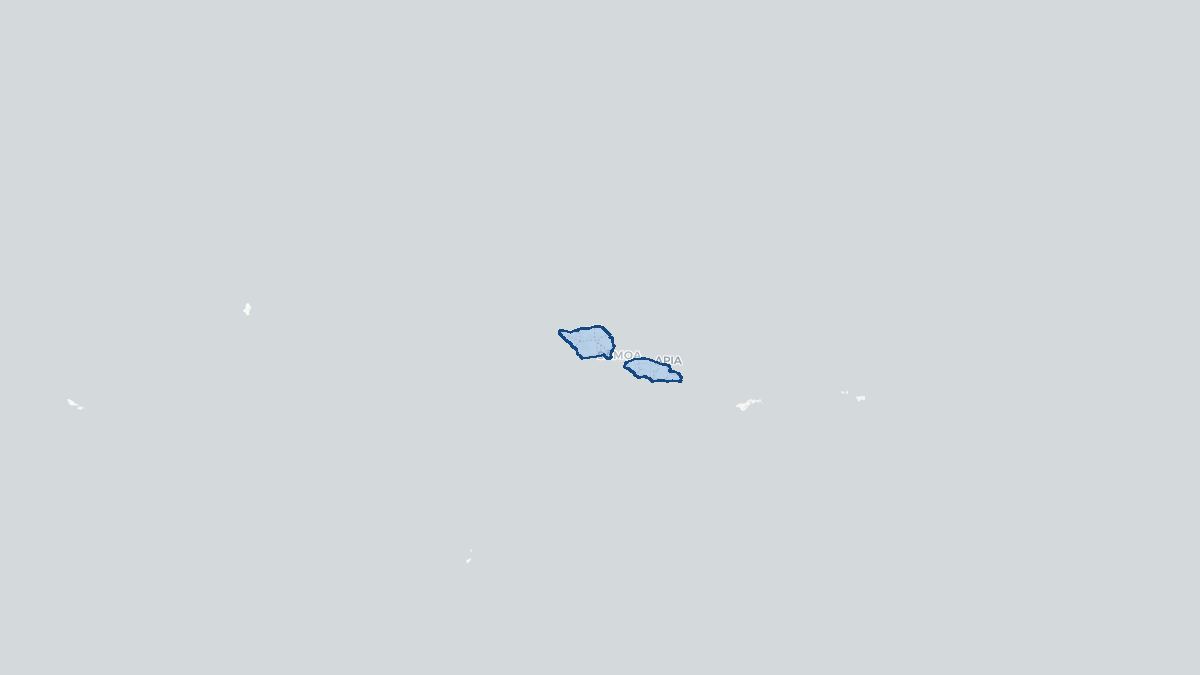Karta over Samoa
